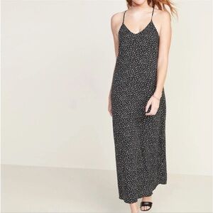 Old Navy Black and White Cami Maxi Dress
